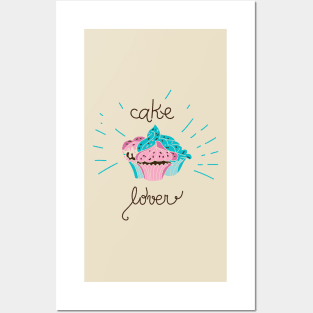 Cake lover Posters and Art